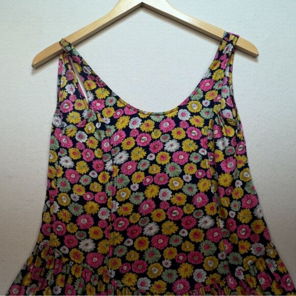 Lulus Womens Exclusive Poppy Hour Floral Print Mini Dress Medium Multicolor Boho - Picture 5 of 9